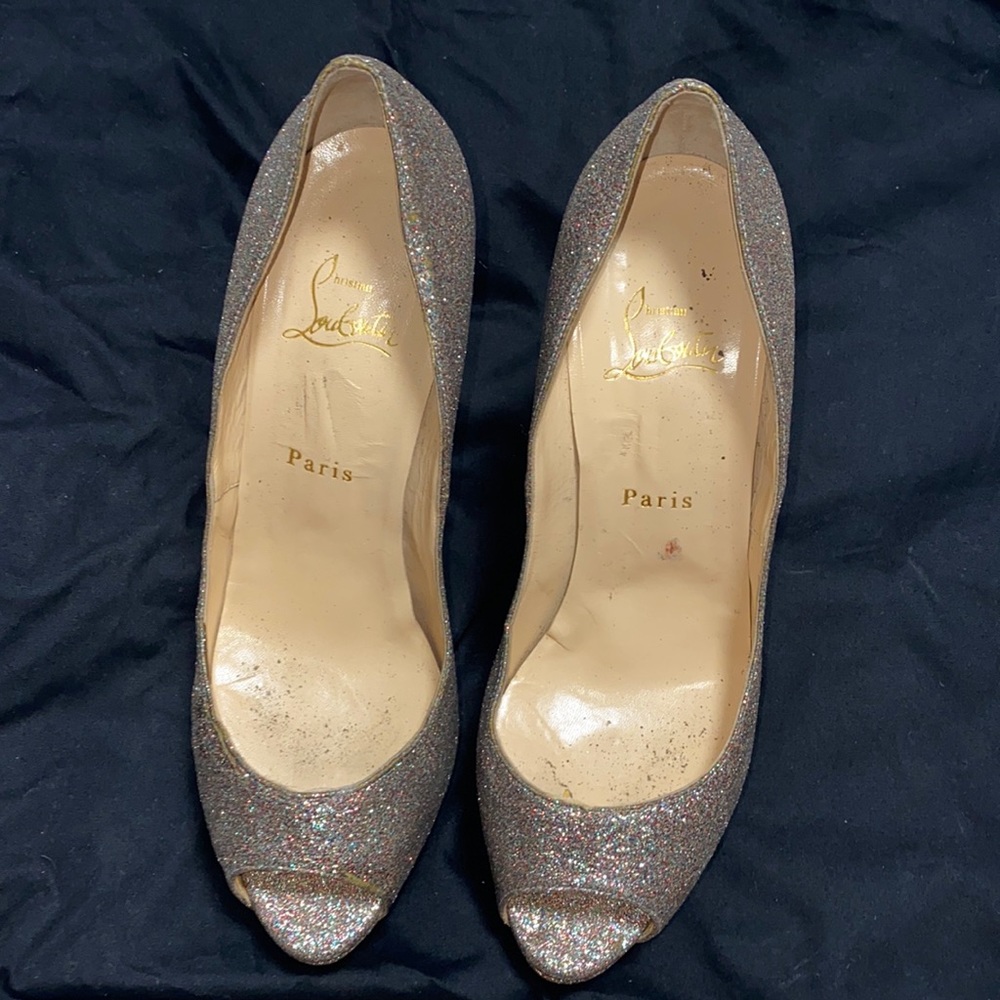 CHRISTIAN LOUBOUTIN LADY PEEP TOE HEELS